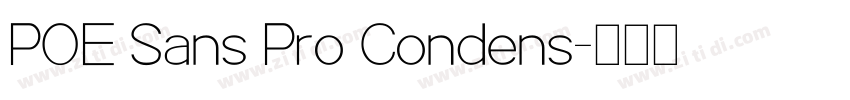 POE Sans Pro Condens字体转换